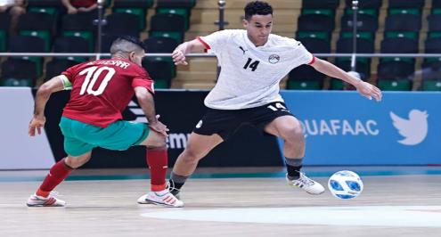 منتخب مصر يودع كأس العرب لكرة الصالات بعد الخسارة أمام المغرب